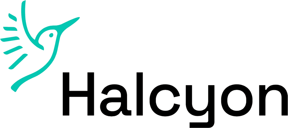 The logo of the Halcyon Incubator.