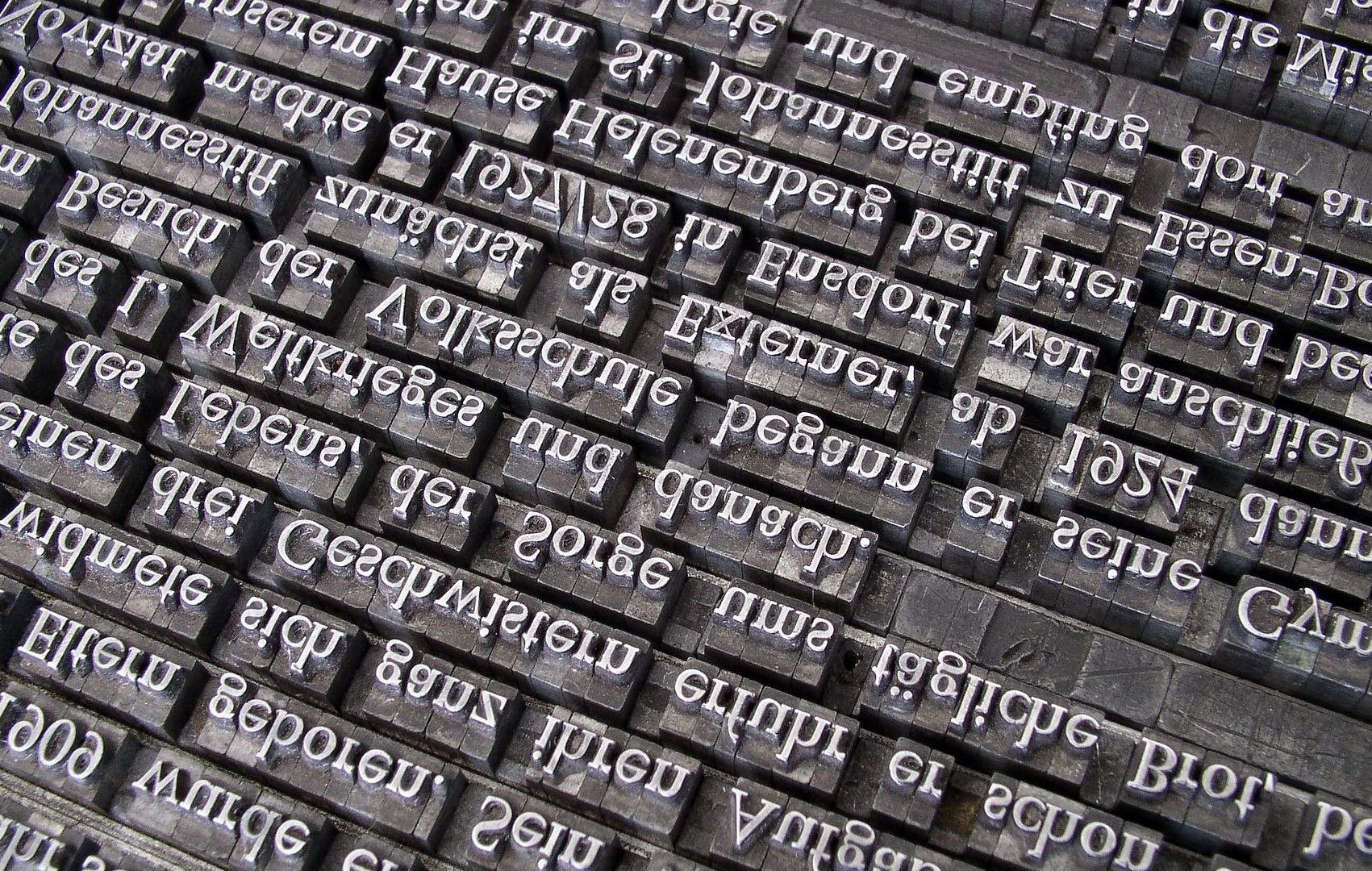 typography A bunch of typesetting printers blocks